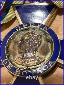 Colombia, Republic, Order Of Boyaca, Grand Cross Sash Badge 56mm Silver Gilt Enamel