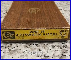 Colt 38 Super Automatic Box Vintage 38 Rare Original