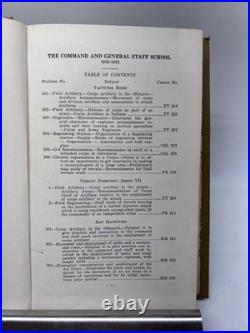 Command and General Staff School, Problems Second Year Course 1932-1933