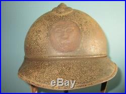 Compl 1920's Belgian M15 greenish helmet casque Stahlhelm casco elmo kask m