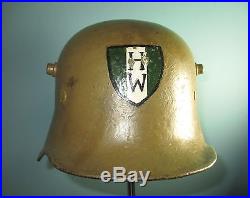 Complete German WW1 helmet casque stahlhelm casco elmo Kask kivere