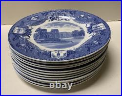 Complete Set of 12 West Point Army Military Academy Wedgwood Plates 1933