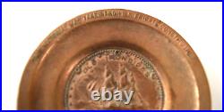 Copper Ashtray made from US Frigate Constitution Hull Old Ironsides Ship Boat