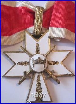Croatia, Croatian RARE Order of King Zvonimir 1st class with swords