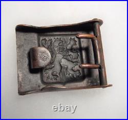Czechoslovak Marked (mss) Army Belt Buckle Vintage Pre-ww2 Original