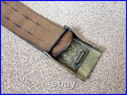 Czechoslovakia Army Leather Belt CS Lion Buckle