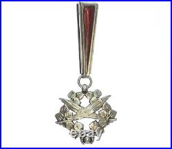 Czechoslovakia Order of White Lion Commander 3rd Class Neck Badge silver