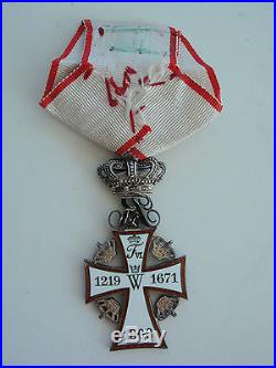 Denmark Order Of Dannebrog Knight Grade. Cased. Rare. Ef