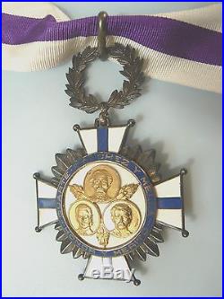 DOMINICAN REPUBLIC ORDER OF DUARTE, COMMANDER, sterling enamels, 1930s, rare