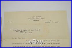 Dec. 1933 Typed & Signed Letter Chief of Staff Douglas MacArthur War Department