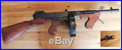 Denix Replica Thompson M1928 Tommy Gun, Non-Firing, Rare