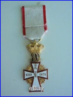 Denmark Dannebrog Order Officer Grade. Made In Gold! Very Rare! Vf+
