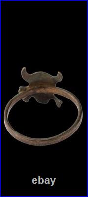 Devil Satan Evil Lucifer Mephistopheles Horns Ring Viking WW1 Era Soldiers AMULE