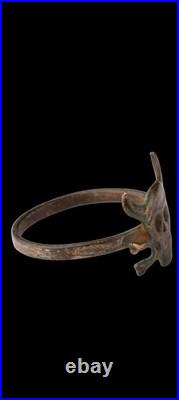 Devil Satan Evil Lucifer Mephistopheles Horns Ring Viking WW1 Era Soldiers AMULE