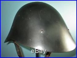 Dutch M38 wartime helmet sharp edge Stahlhelm casque casco elm Kask