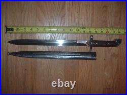 EJEAB 1914 BAYONETT Wood handle 13 blade 838 No 140 Locking sheath