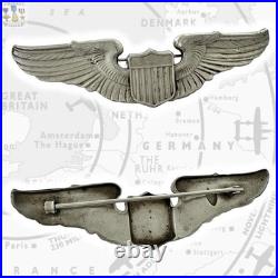 Early 1930's Us Army Air Corps Pilot Wings Badge 3-1/16 Meyer Sterling #502