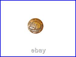 Early gruesome Italian fascist medal copper Mussolini