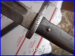 Ecuadorian model 1895 mauser rifle bayonet w scabbard SIMPSON & Co. SUHL #C5479