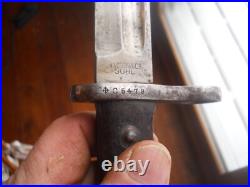 Ecuadorian model 1895 mauser rifle bayonet w scabbard SIMPSON & Co. SUHL #C5479