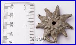 Edelweiss Flower 1st Mountain Div. Hat badge Cocarde WWII set Military Pin Glass
