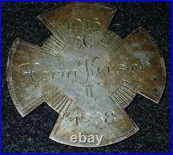 Ehrenzeichen 1913 1938'Herm Kersten II' Medal Medallion & Suspension, Scarce