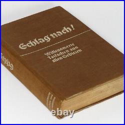 Encyclopedic GERMAN Book 1930s with982 summaries 387 pictures Germany brands maps