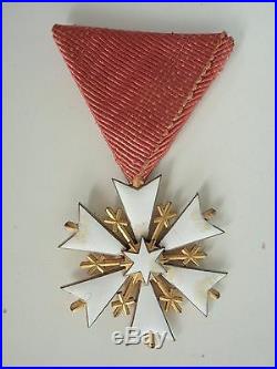 Estonia Order Of The White Star Knight Grade. Rare Vf