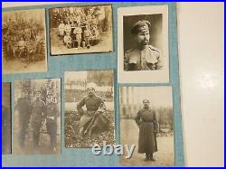 Estonia family photos, 1920s 30s RPPCs, soldiers, military, Kremenets, Brodsky