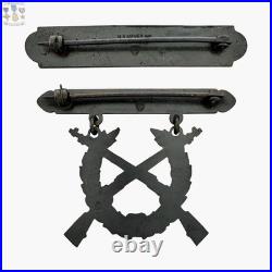 Expert Tireur Badge Haitian Gendamarie 2ème Classe Marine Corps Insignia I920's