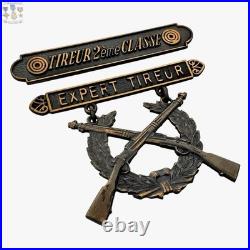 Expert Tireur Badge Haitian Gendamarie 2ème Classe Marine Corps Insignia I920's