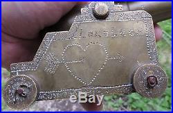 Fantastic Pre WW2 Trench Art Theater Made Working Brass Signal Cannon Loud Lucy