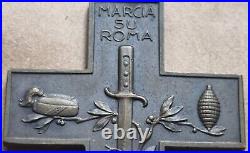 Fascist Duce Original Cross March On Roma Croce Marcia Su Roma Guerra Fascista