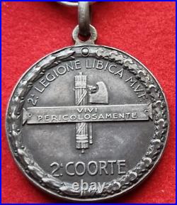 Fascist Silver Medal Coloniale Libia Cirenaica Legione Libica Cc. Nn. Ii^berenice