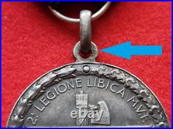 Fascist Silver Medal Coloniale Libia Cirenaica Legione Libica Cc. Nn. Ii^berenice
