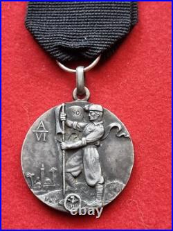 Fascist Silver Medal Coloniale Libia Cirenaica Legione Libica Cc. Nn. Ii^berenice
