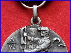 Fascist Silver Medal Coloniale Libia Cirenaica Legione Libica Cc. Nn. Ii^berenice