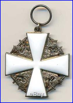 Finland Finnish Silver Enamel Order of White Rose Khight Cross Tillander 1920-30