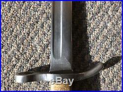 Finnish Bayonet Hackman Bayonet M/28 Complete with Green Fluted Scabbard & Frog