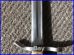 Finnish Bayonet Hackman Bayonet M/28 Complete with Green Fluted Scabbard & Frog