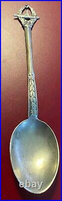 For souvenir silver spoon 1930s Turkish SUBMARINE badge VERY RARE