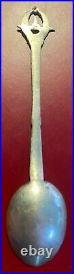 For souvenir silver spoon 1930s Turkish SUBMARINE badge VERY RARE