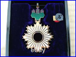 Former Japan Army The Order of the Rising Sun, Gold and Silver 2nd WW2 miitary