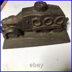 Former Japanese Army original vickers crossley armored car figurine WW2 miitary