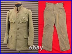 Former Japanese army Original kai 45 summer tunic trousers taisho WW? Military