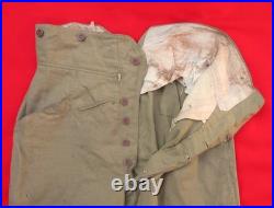 Former Japanese army Original kai 45 summer tunic trousers taisho WW? Military