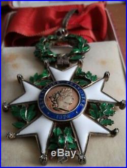 France Order Legion of Honor 3rd class Commander cross with STONES! SPECIAL TYPE