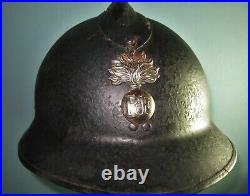 French Adrian M26 helmet WW2 gendarme polize casque stahlhelm casco elmo