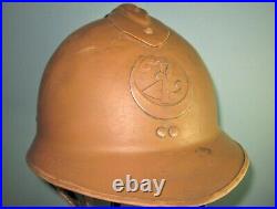 French Adrian M26 helmet WW2 zouaves africa casque stahlhelm colonial elm