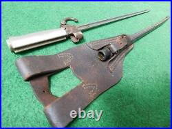 French Bayonet M 1886/93/35 Lebel With Leather Frog
